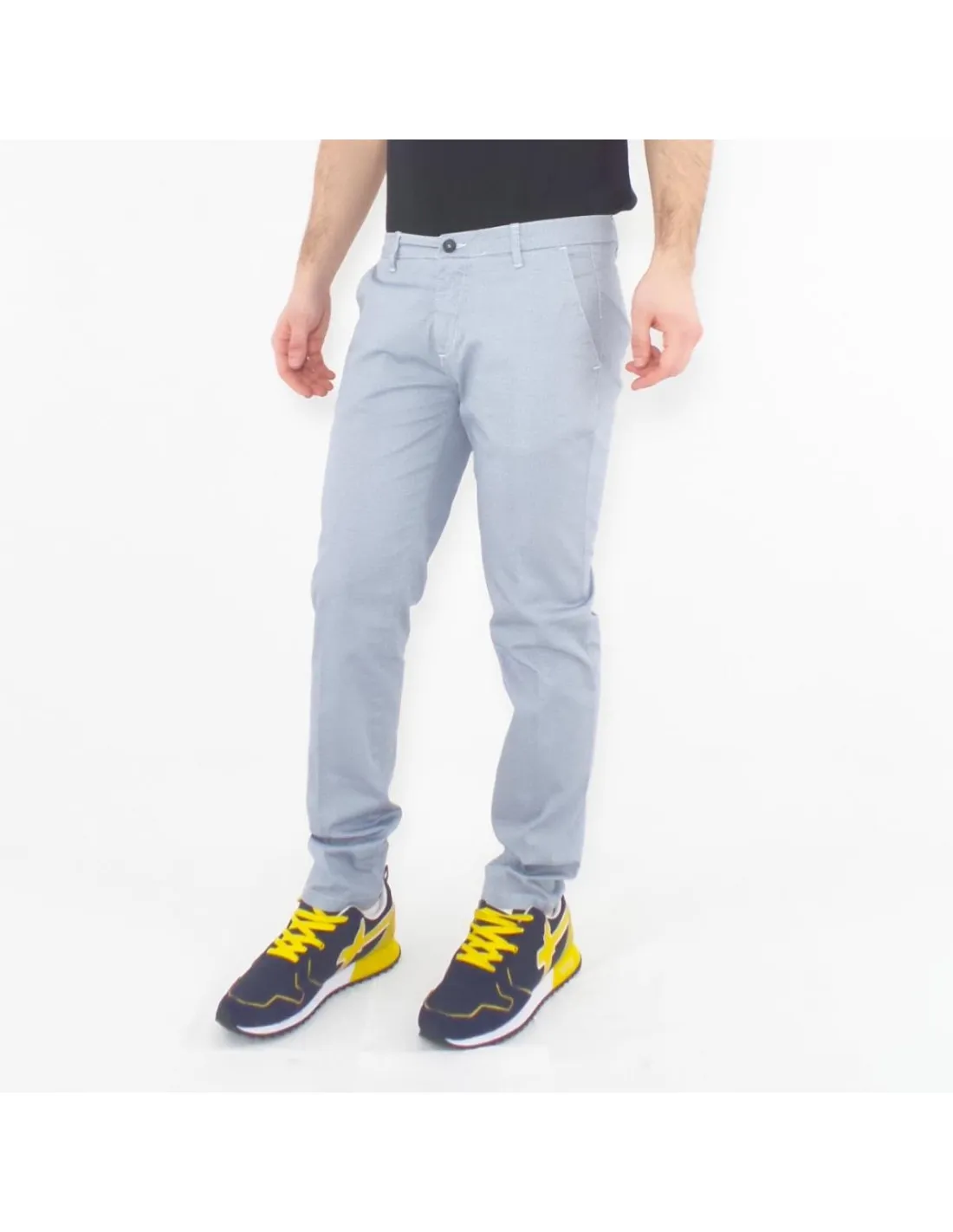 Pantaloni bianchi uomo Tasca America Moro