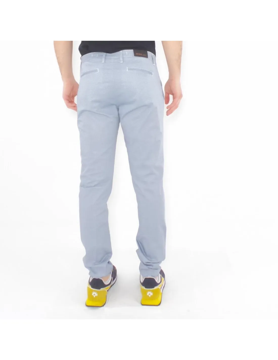 Pantaloni bianchi uomo Tasca America Moro