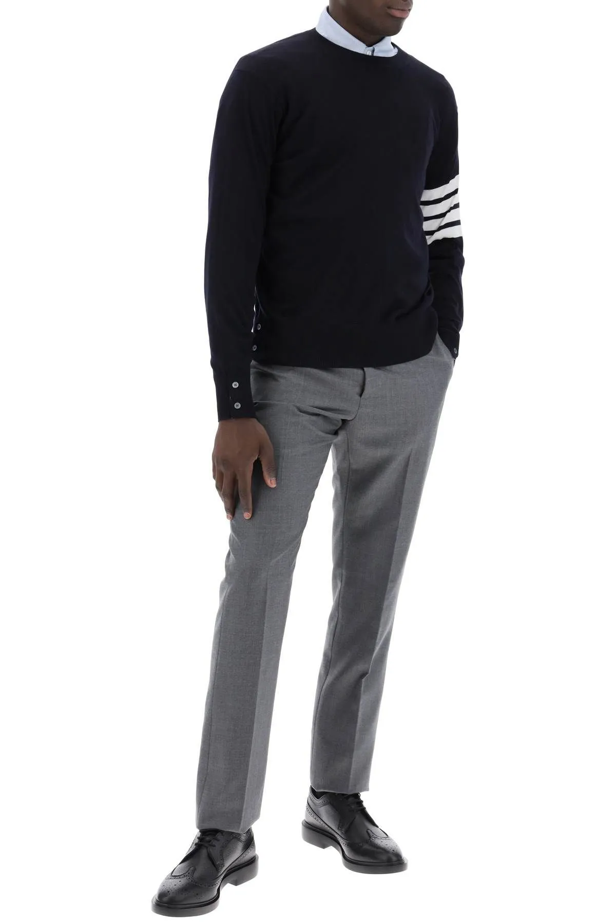 Pantaloni classici in twill