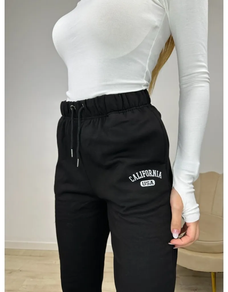 PANTALONI JOGGER CALIFORNIA NERO