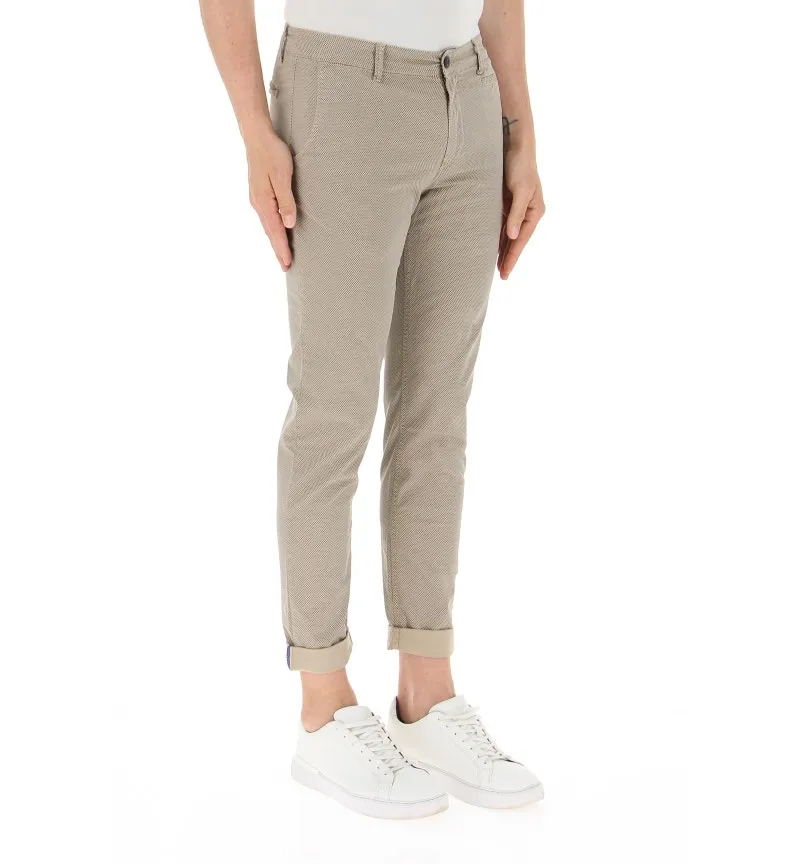 Pantaloni microfantasia