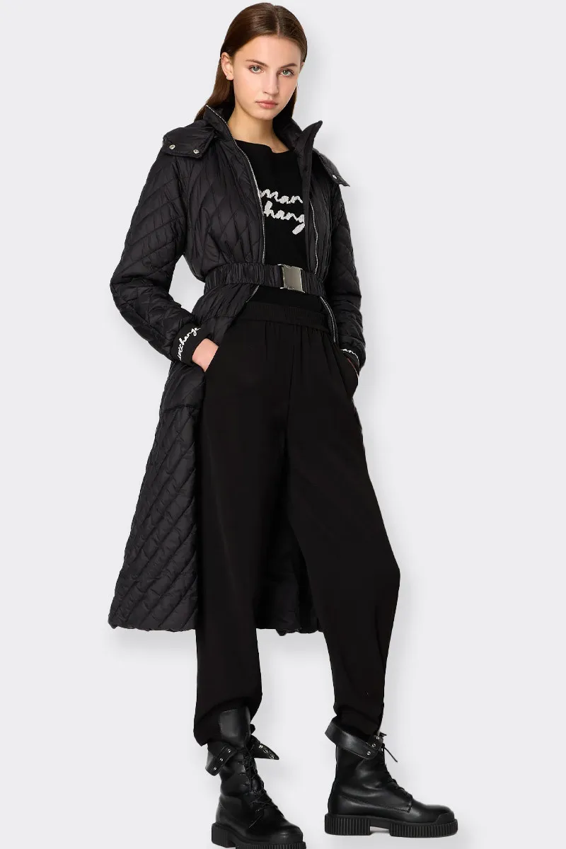 PANTALONI MINIMAL SLIM FIT NERI