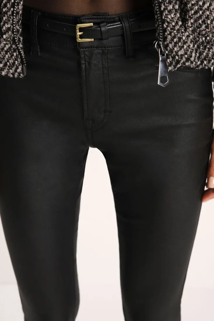 Pantaloni skinny in similpelle