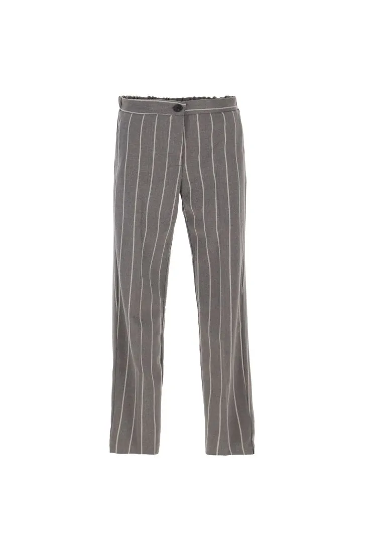 Pantaloni slim-fit in gessato