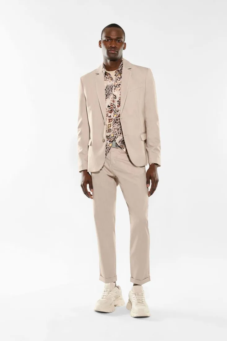 Pantaloni slim-fit monocolour con tasche verticali