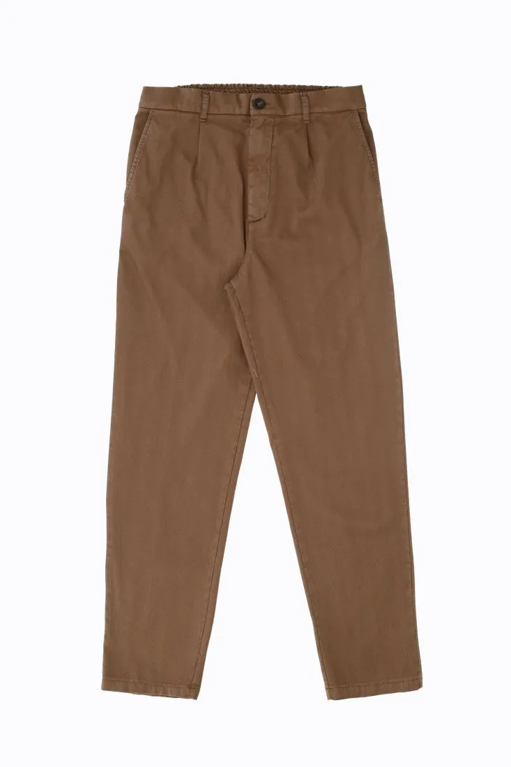 Pantaloni straight monocolour con pinces