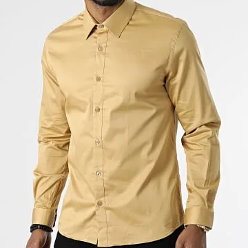 PCH-901 Camicia a maniche lunghe giallo senape