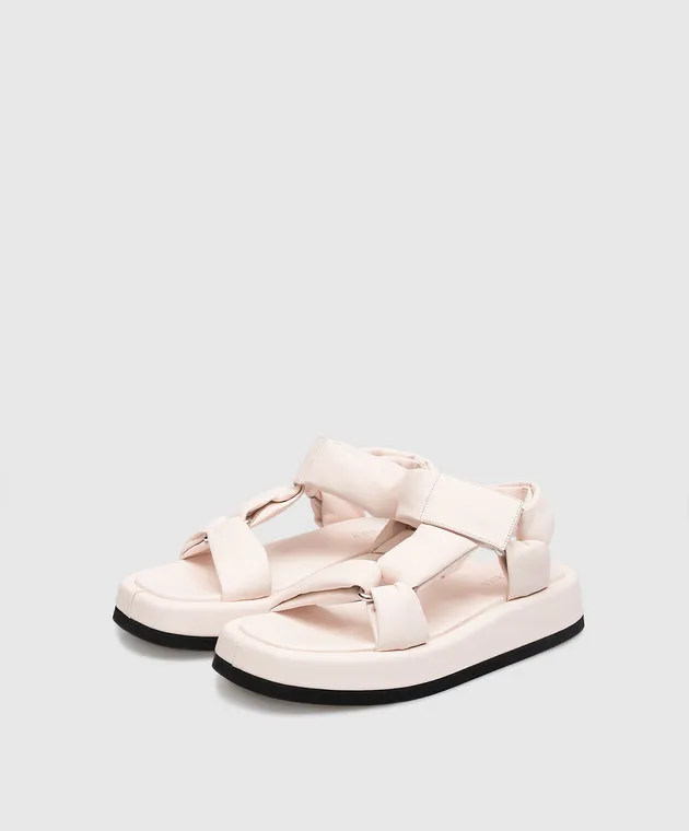 Peserico Sandali in pelle beige S39551C009766