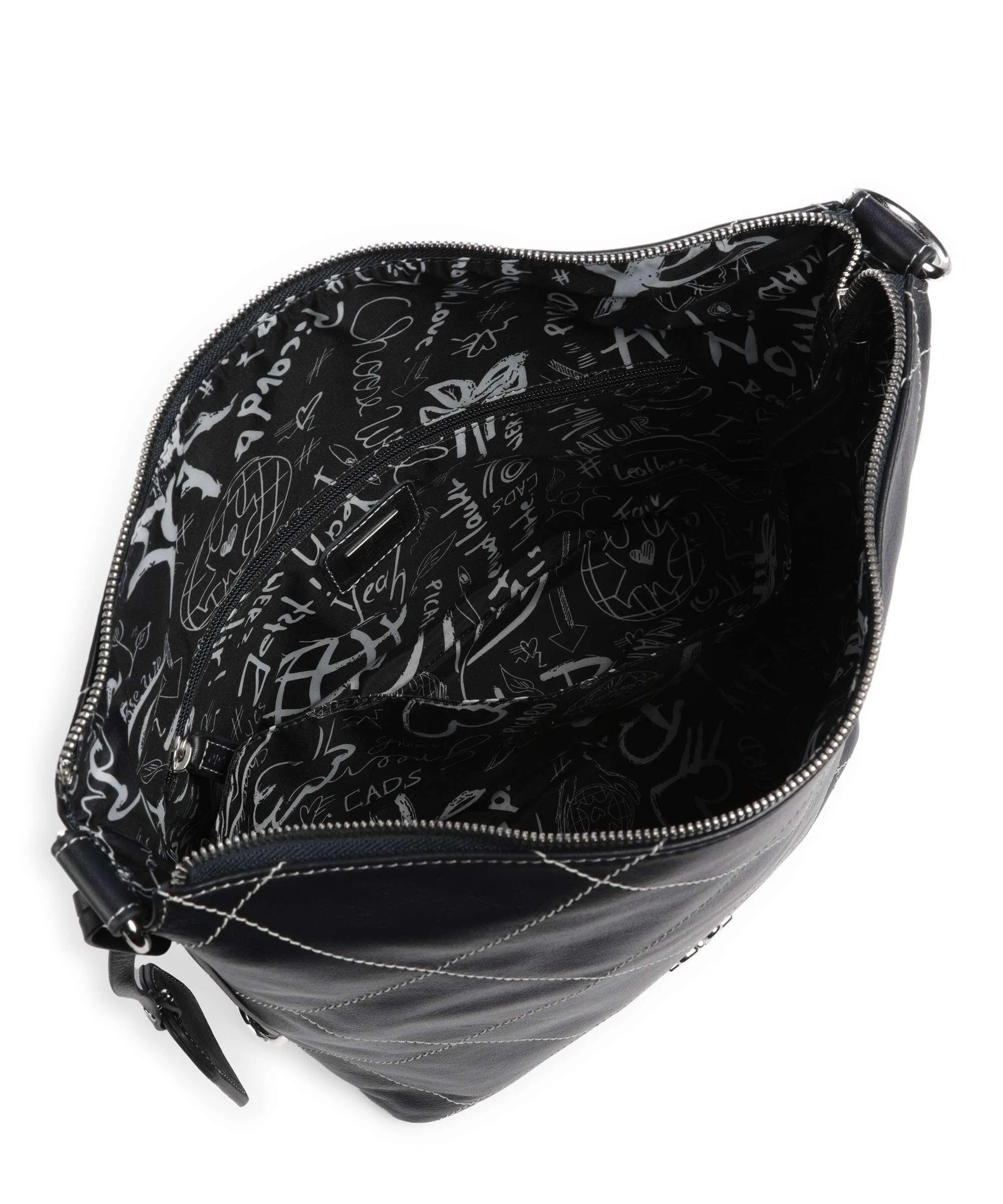  Picard Aurelie Borsa hobo morbida pelle bovina navy  