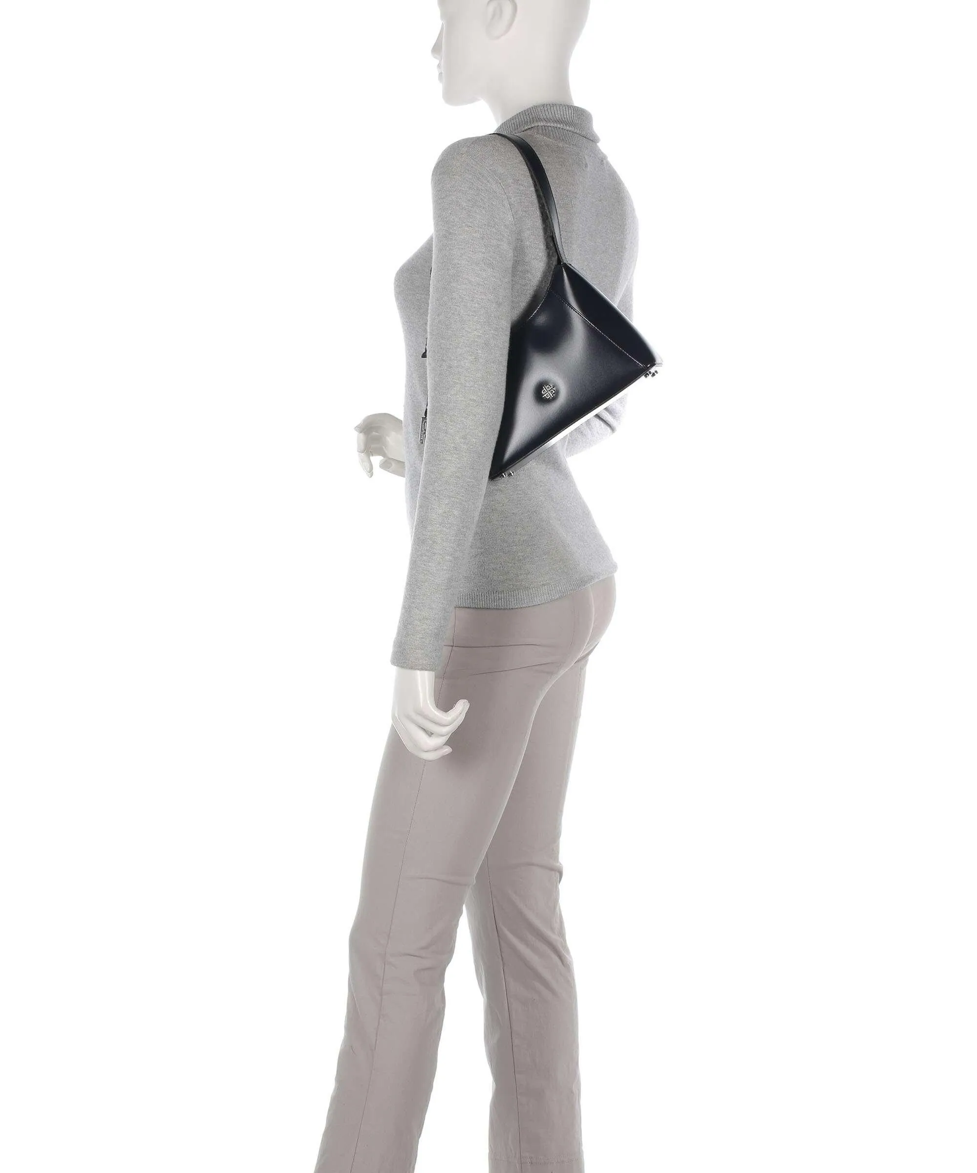  Picard Black Tie Borsa a spalla pelle di vacchetta liscia navy  