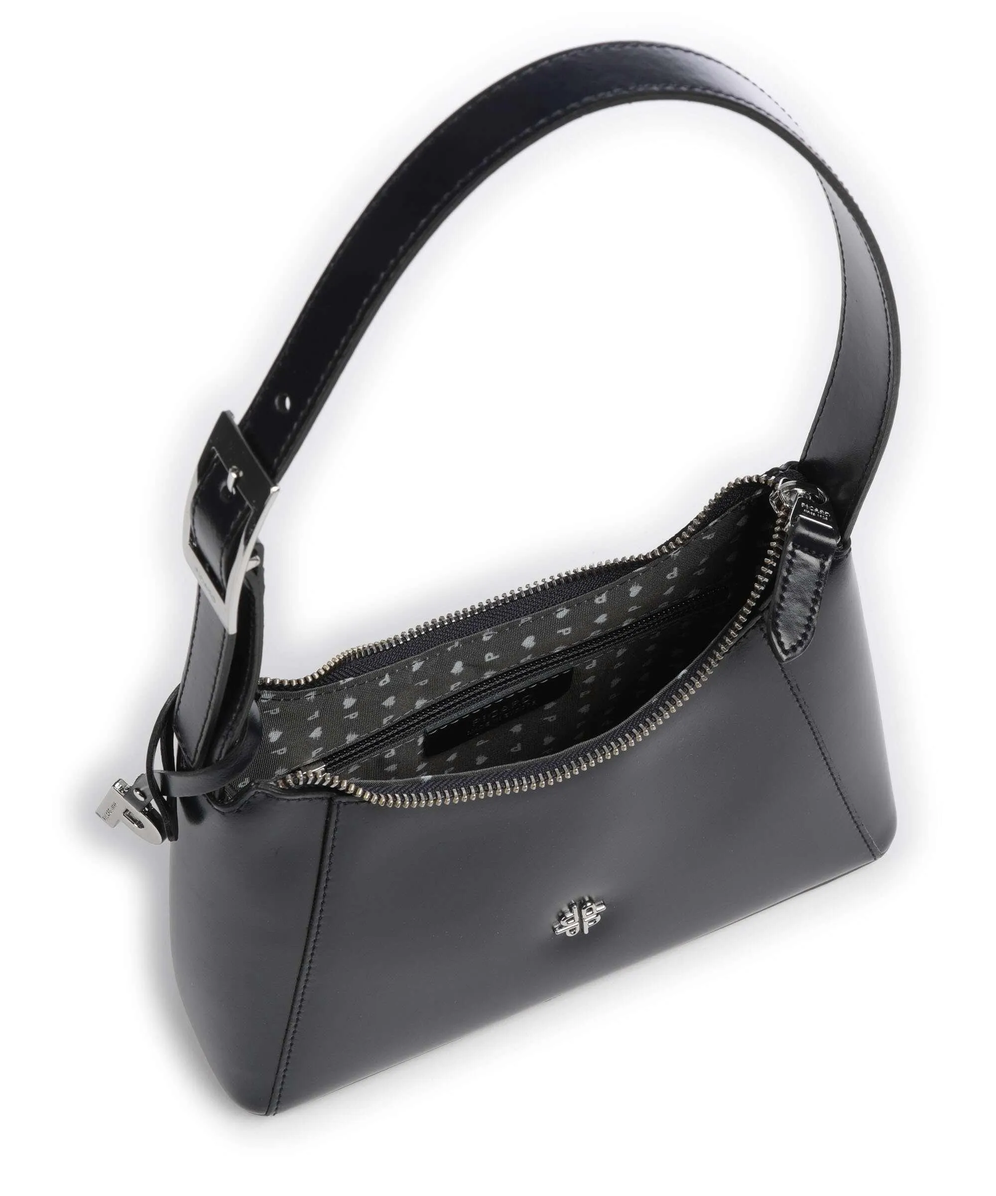  Picard Black Tie Borsa a spalla pelle di vacchetta liscia navy  