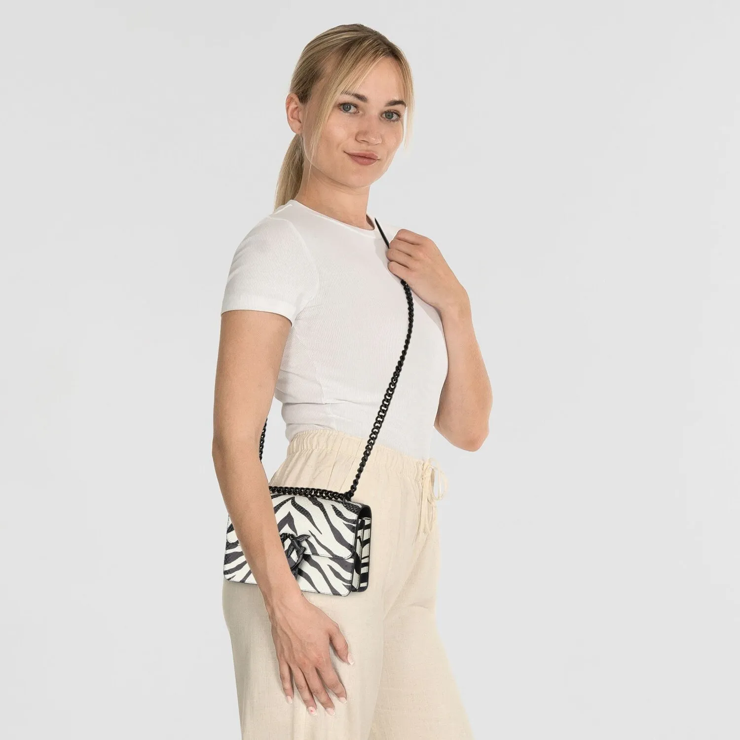PINKO Love One Borsa a tracolla Pelle 21 cm