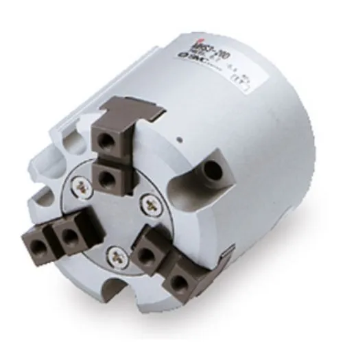 Pinza pneumatica, SMC MHS3-80D, serie MHS, 3 dita, Doppio effetto, 6 bar max, presa parallela