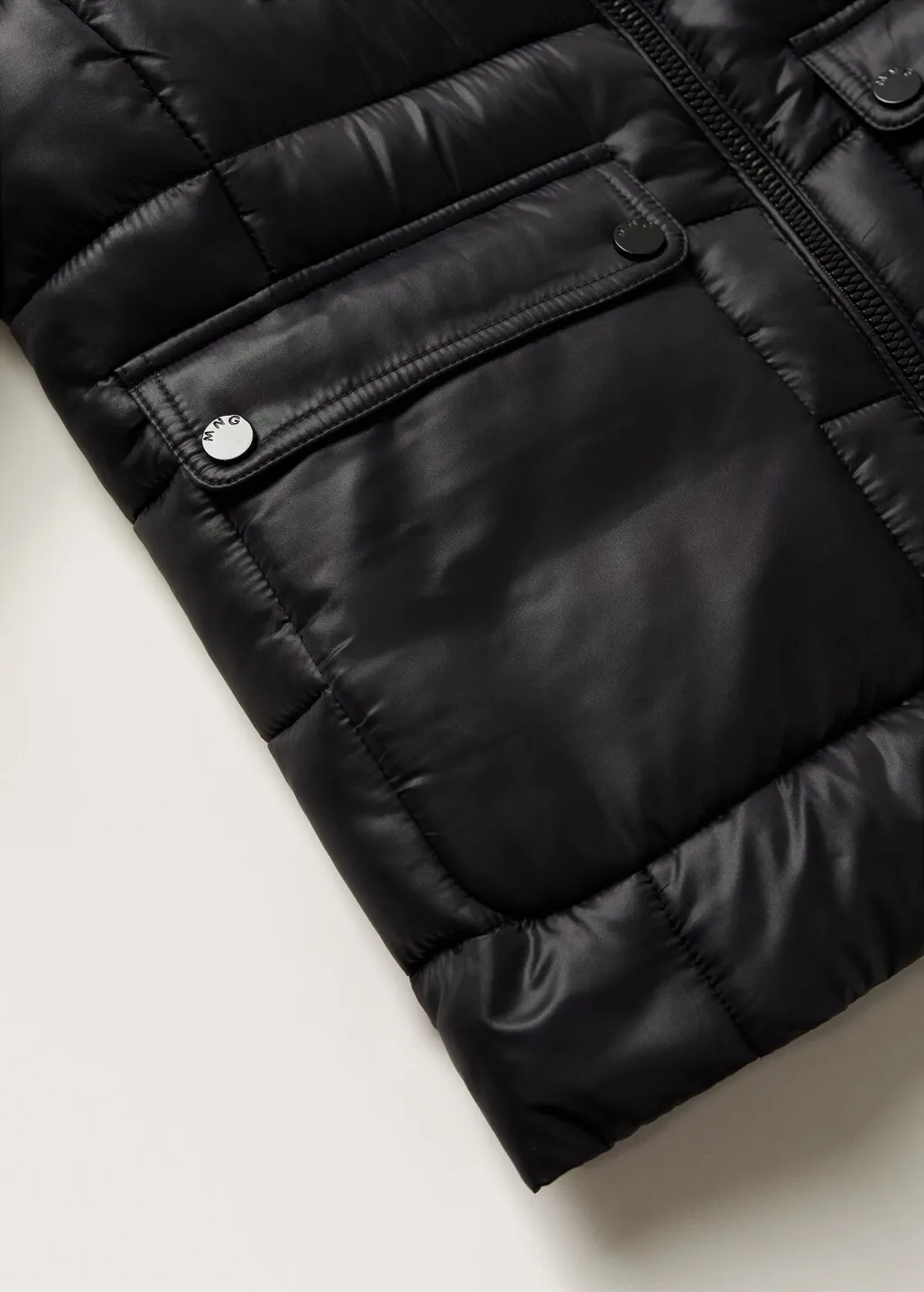 Piumino imbottito tasche
