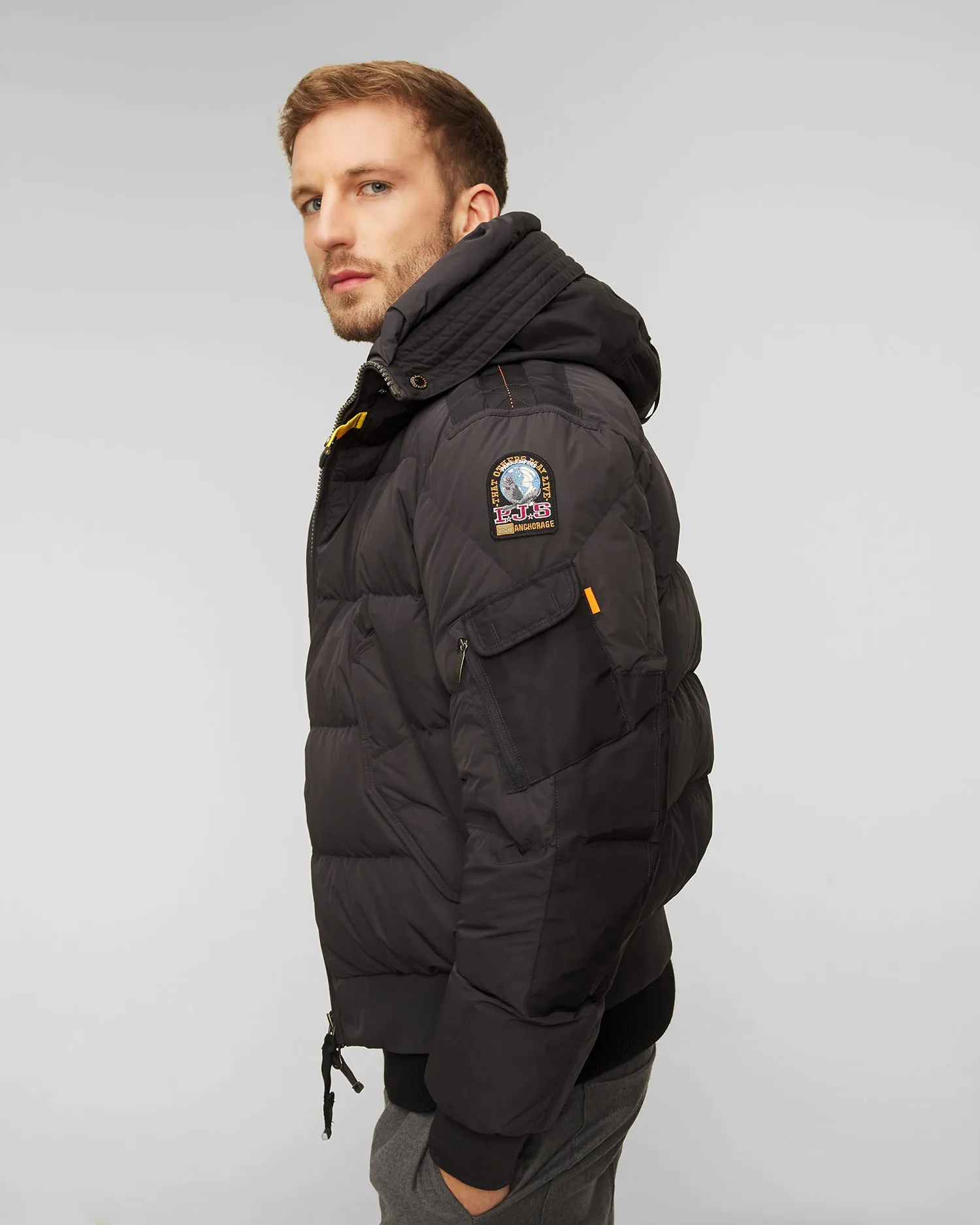 Piumino nero da uomo Parajumpers Wilmont 23wmpmpuhf02-541
