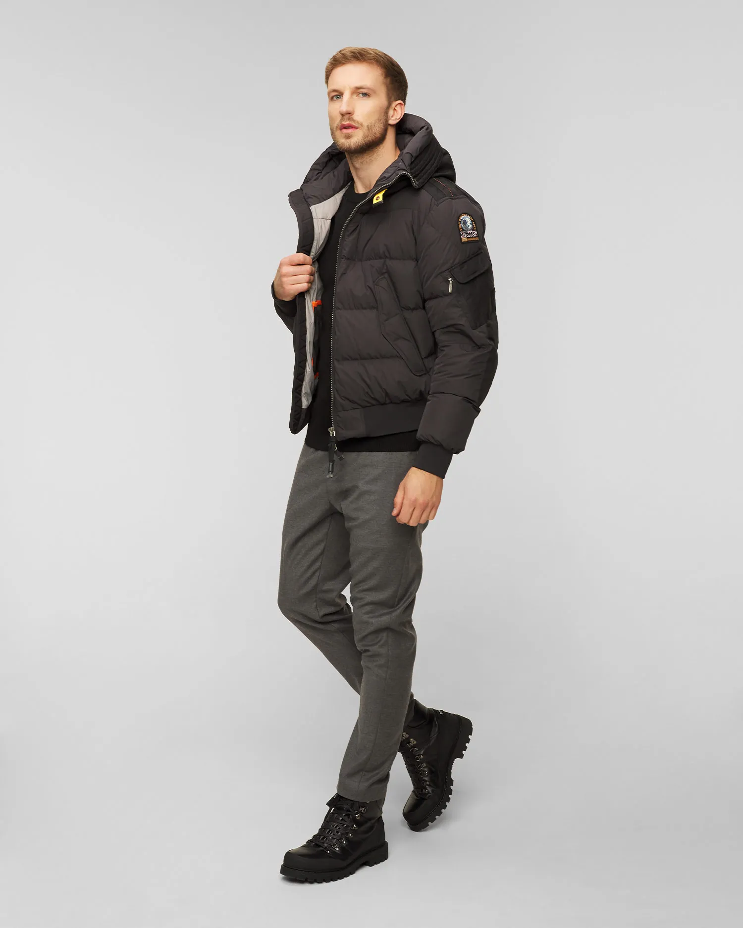 Piumino nero da uomo Parajumpers Wilmont 23wmpmpuhf02-541
