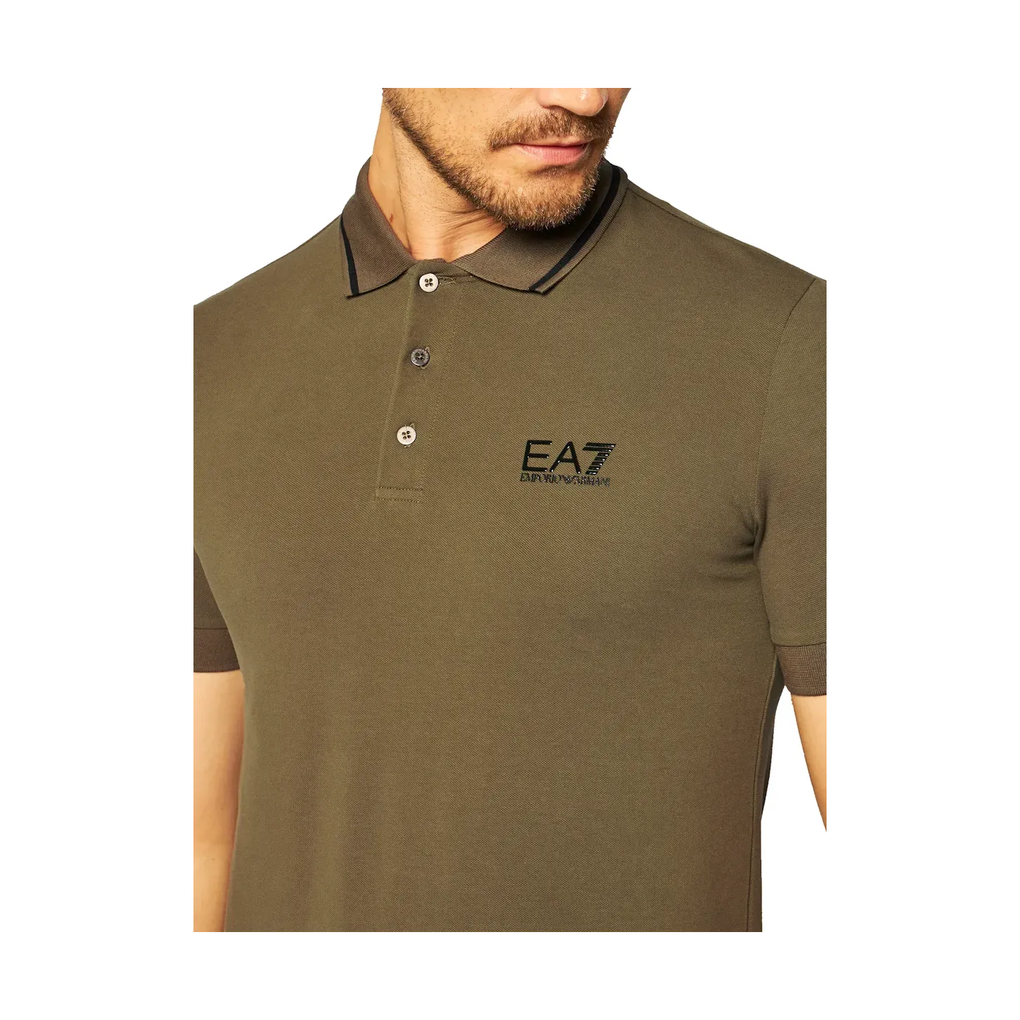 Polo EA7 8NPF06 PJ04Z Uomo Verde scuro
