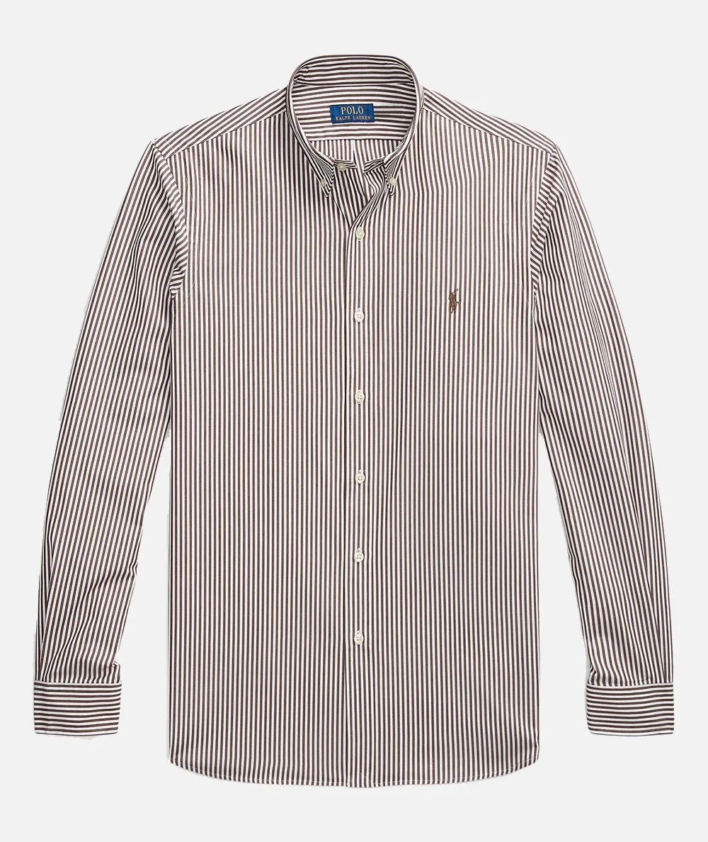 POLO RALPH LAUREN UOMO--Camicia slim fit in popeline stretch a righe