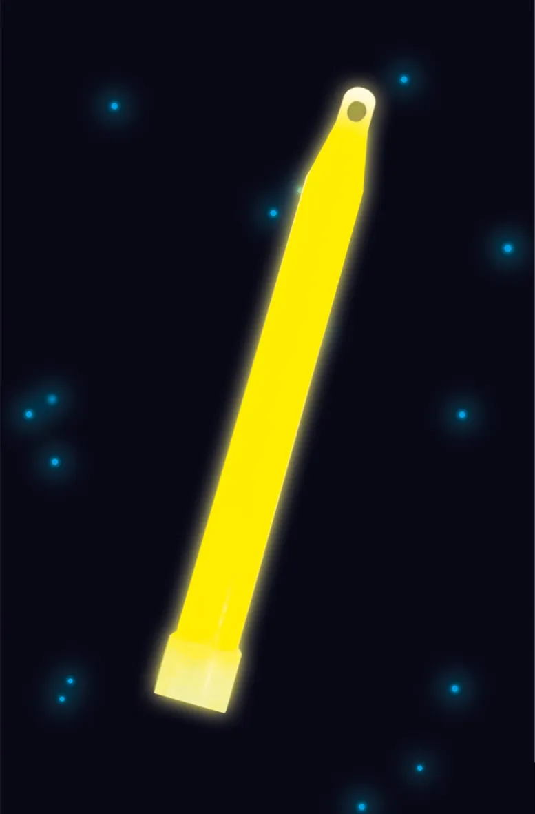 Power Glowstick con coulisse 15 cm giallo