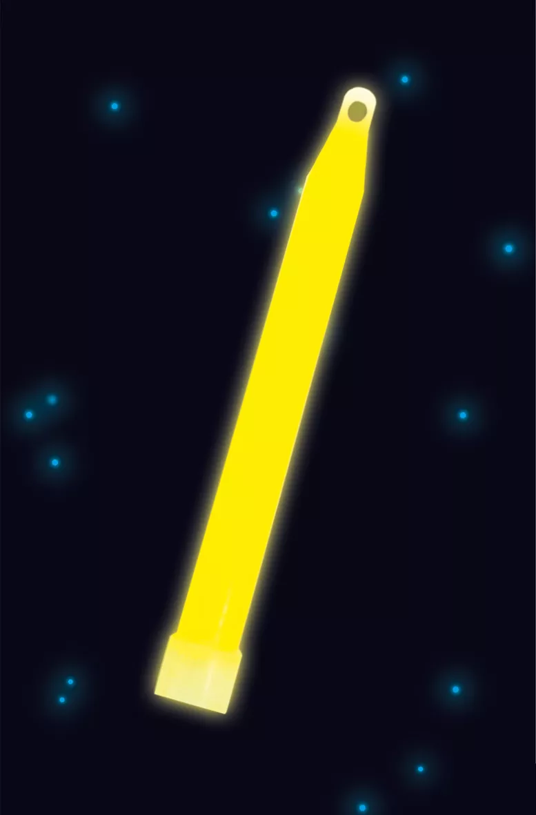 Power Glowstick con coulisse 15 cm giallo