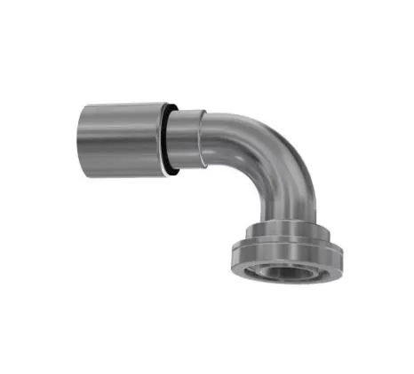 Raccordo tubo flessibile crimpato Parker, connettore A: Tubo da 1-1/4 poll., B: Flangia da 1 1/4", in Acciaio