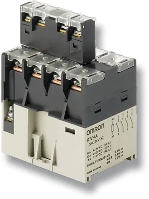 Relè di potenza Omron serie G7Z, bobina 12V cc, Montaggio a telaio