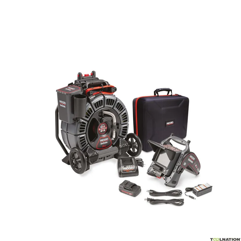 Ridgid 47163 Sistema di telecamere SeeSnake® MAX™ RM200A con monitor CS6x + accessori