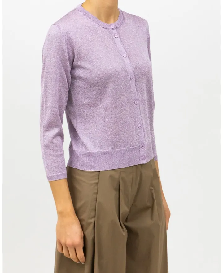 Roberto Collina - Cardigan Coreana Lilla Donna
