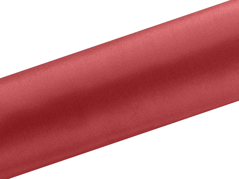 Runner da tavolo in raso rosso 16cm x 9m