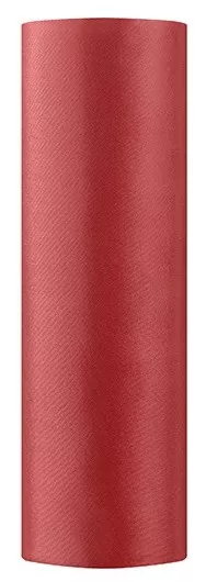 Runner da tavolo in raso rosso 16cm x 9m
