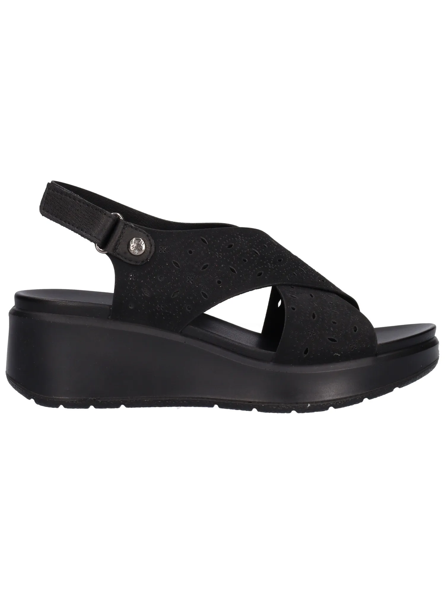 Sandalo con zeppa Enval Soft da donna nero