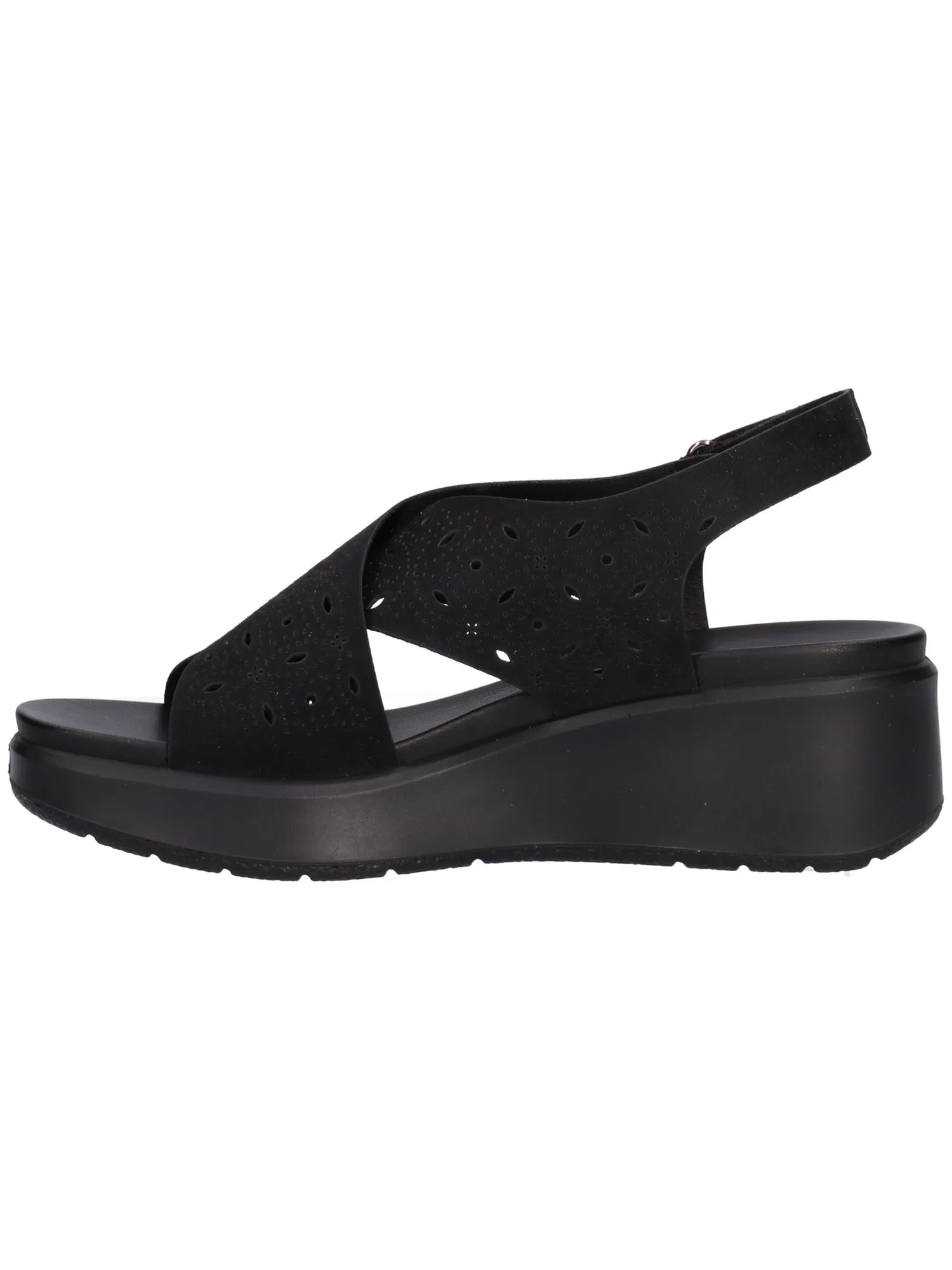 Sandalo con zeppa Enval Soft da donna nero