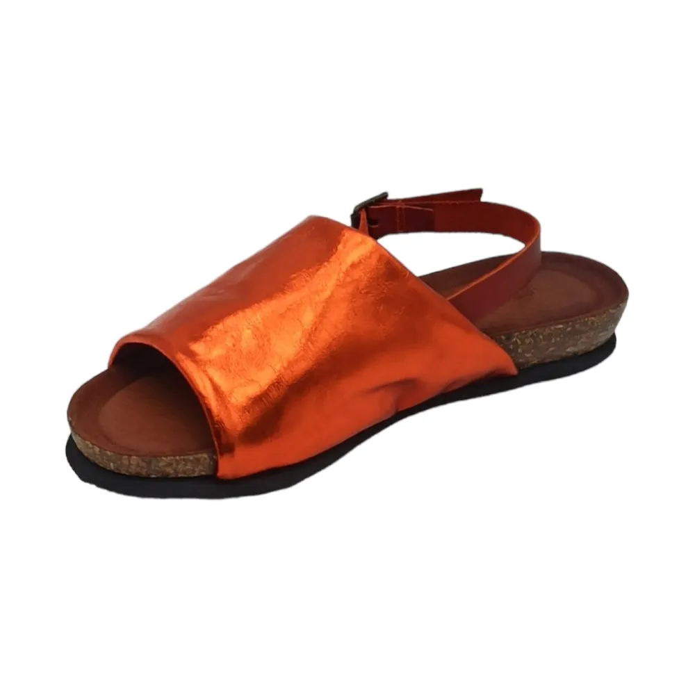 SANDALO donna BASSO boston ata marradini arancio