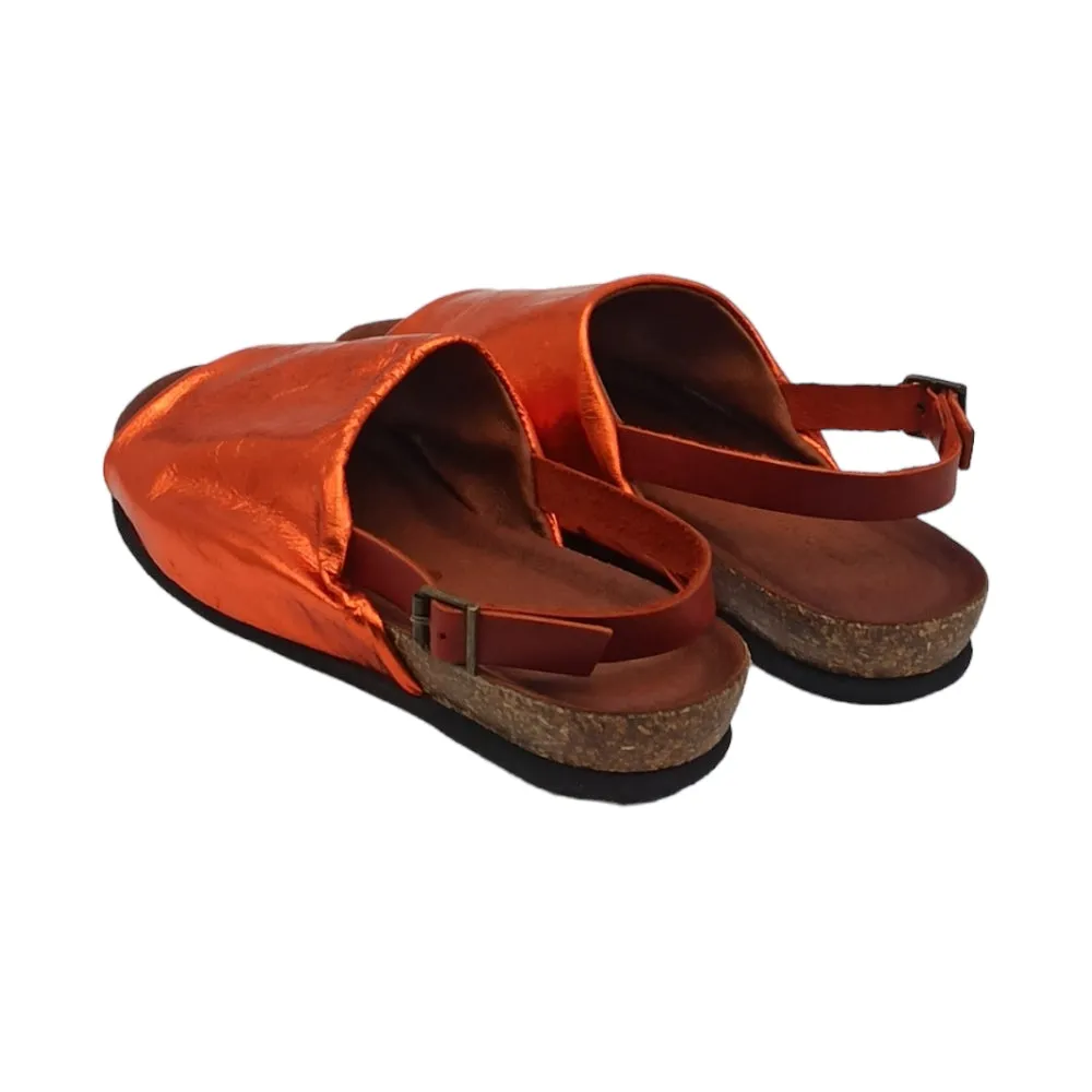 SANDALO donna BASSO boston ata marradini arancio