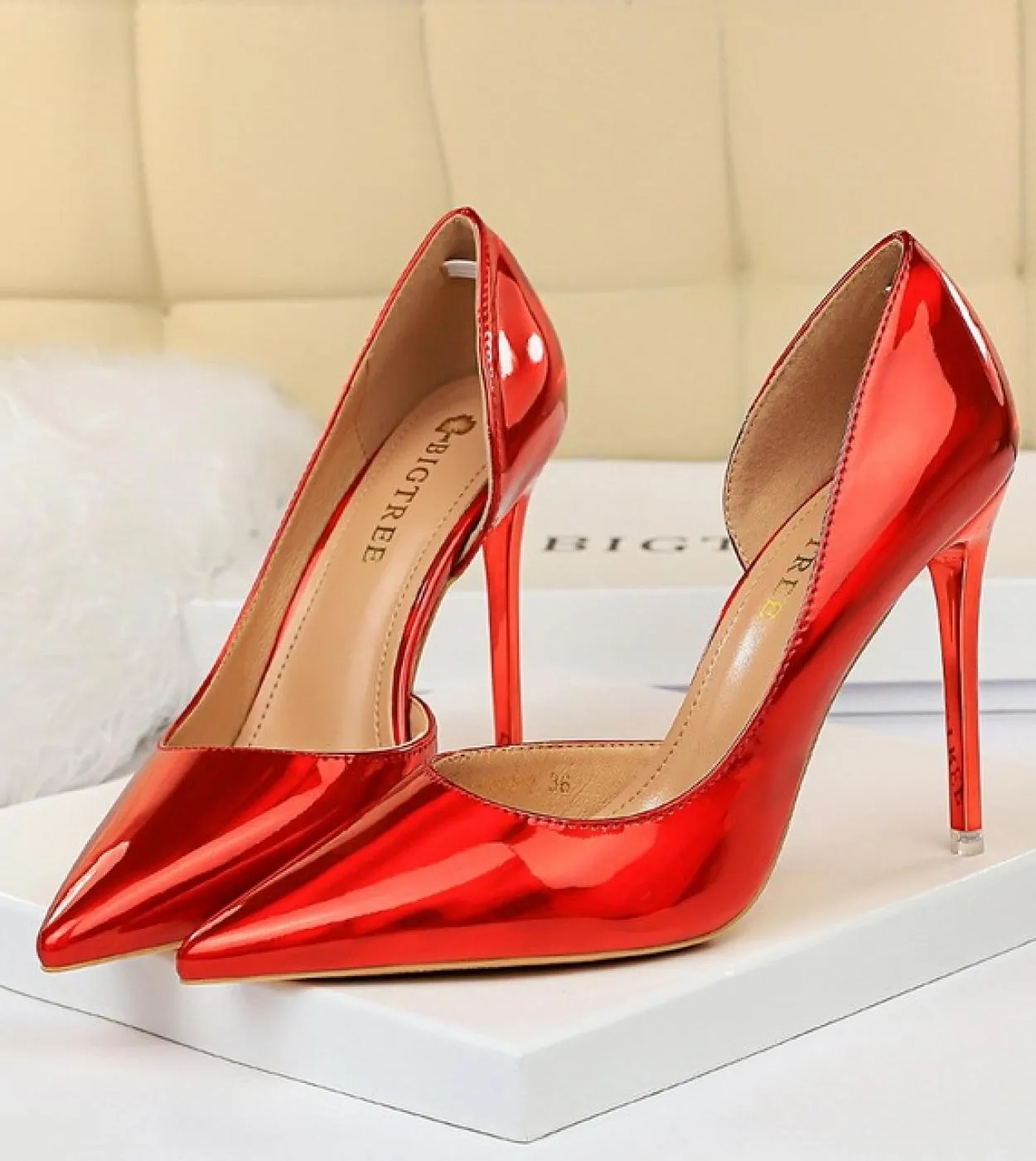 Scarpe con tacco alto da donna 2022 Scarpin oro Scarpe con tacco alto da donna Scarpe con tacco alto da donna