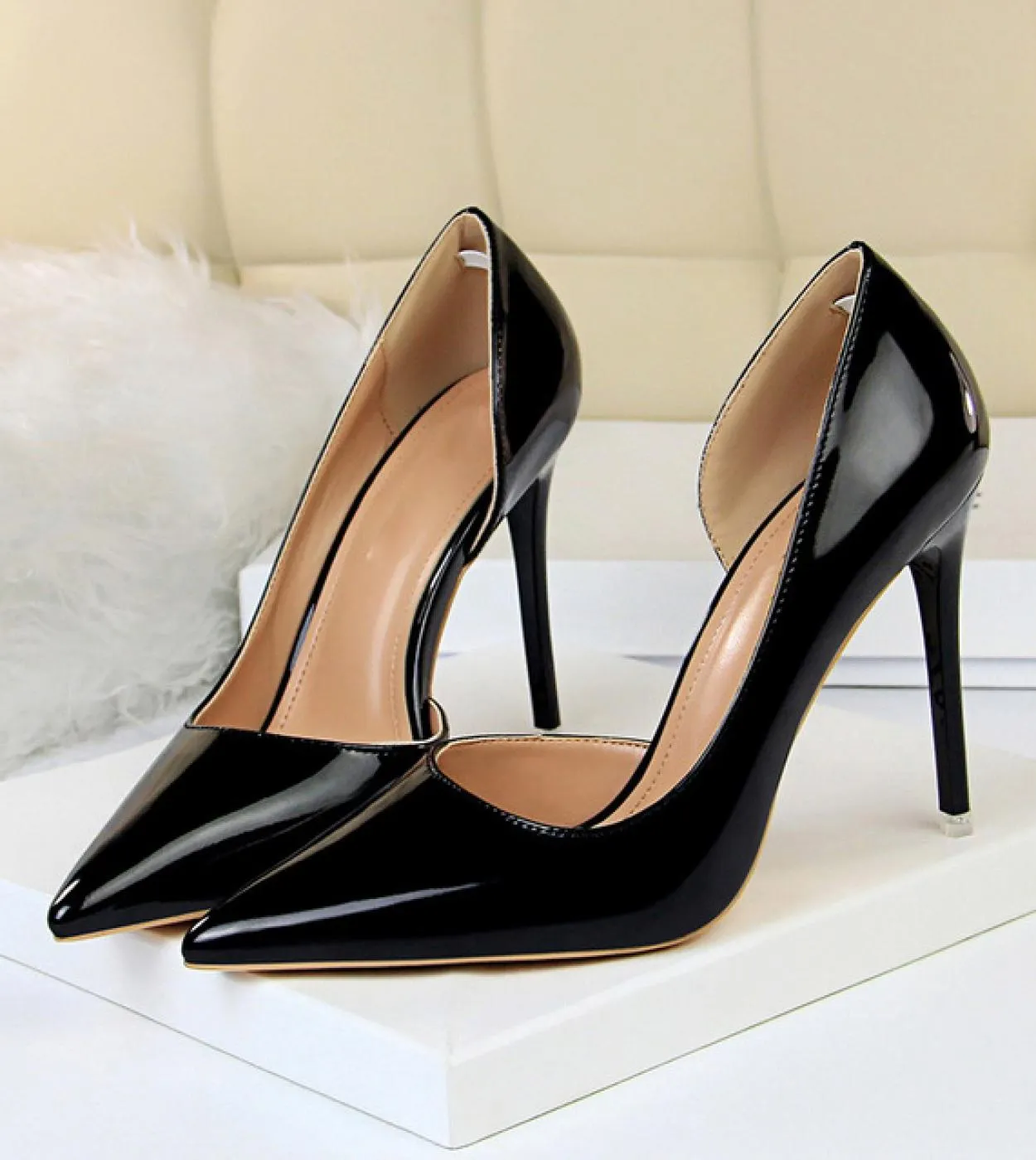 Scarpe con tacco alto da donna 2022 Scarpin oro Scarpe con tacco alto da donna Scarpe con tacco alto da donna