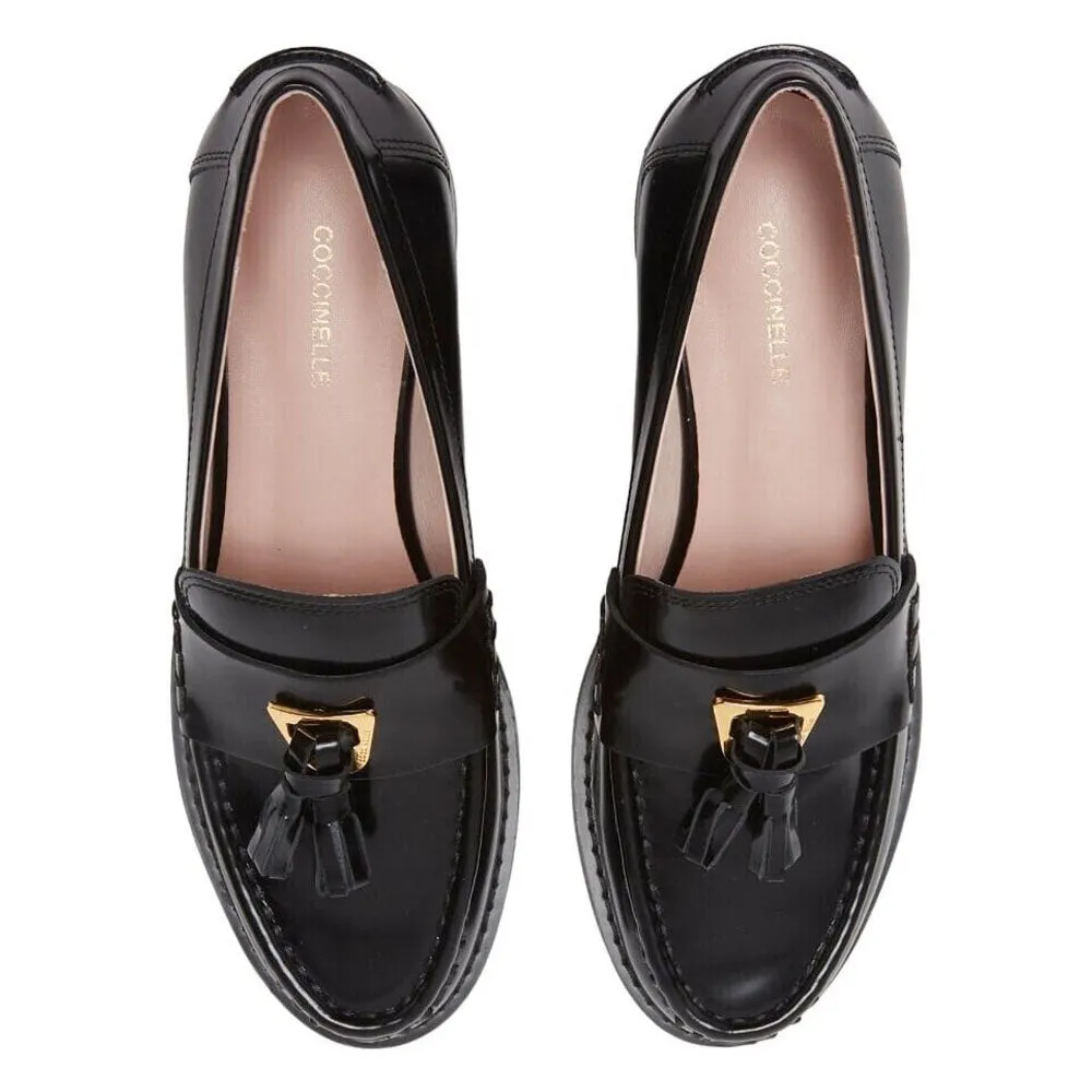 Scarpe Donna COCCINELLE Mocassino in Pelle Nera