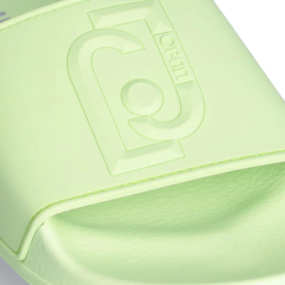 Scarpe Donna LIU JO Kos 16 Ciabatte in Gomma Verde Menta con Maxi Logo