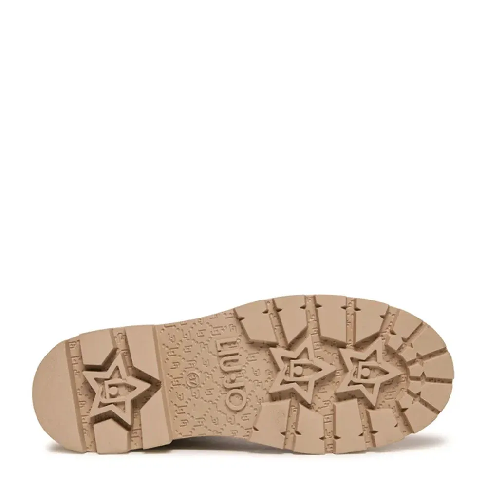 Scarpe LIU JO Taylor 628 Stivaletti Sand con Inserto Elastico e Catena Gioiello