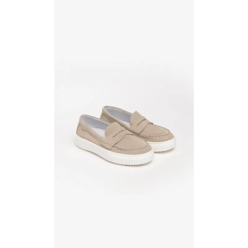 SCARPE MOCASSINI IN PELLE PER BAMBINI NEROGIARDINI