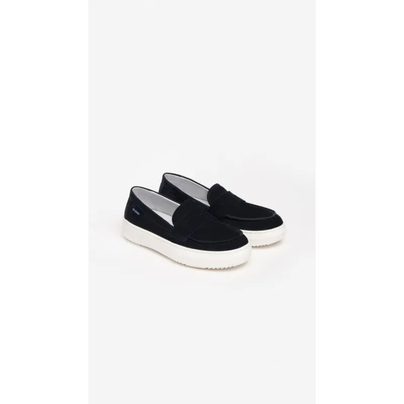 SCARPE MOCASSINI IN PELLE PER BAMBINI NEROGIARDINI