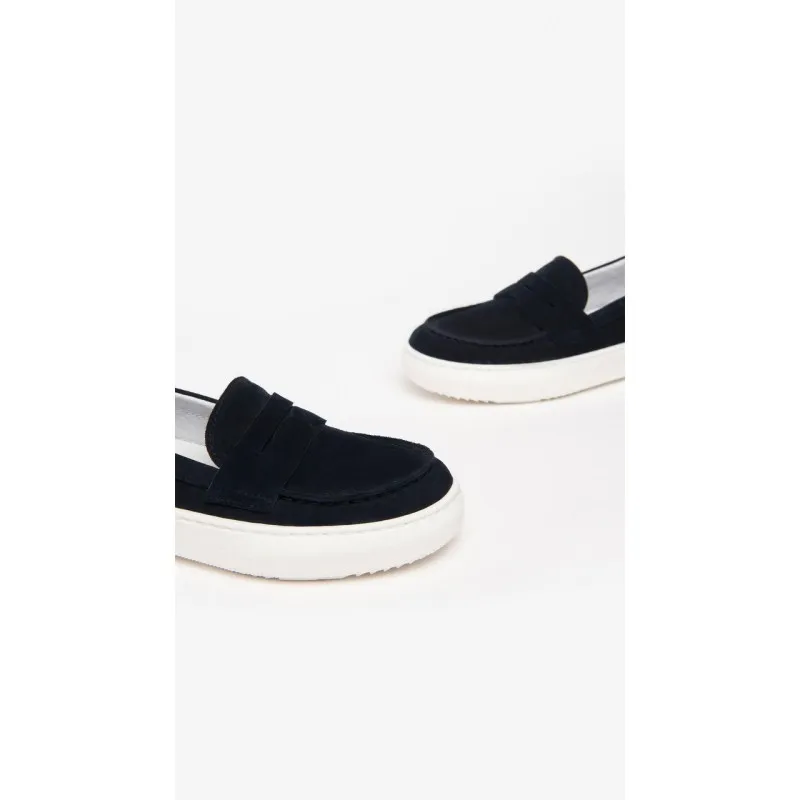 SCARPE MOCASSINI IN PELLE PER BAMBINI NEROGIARDINI