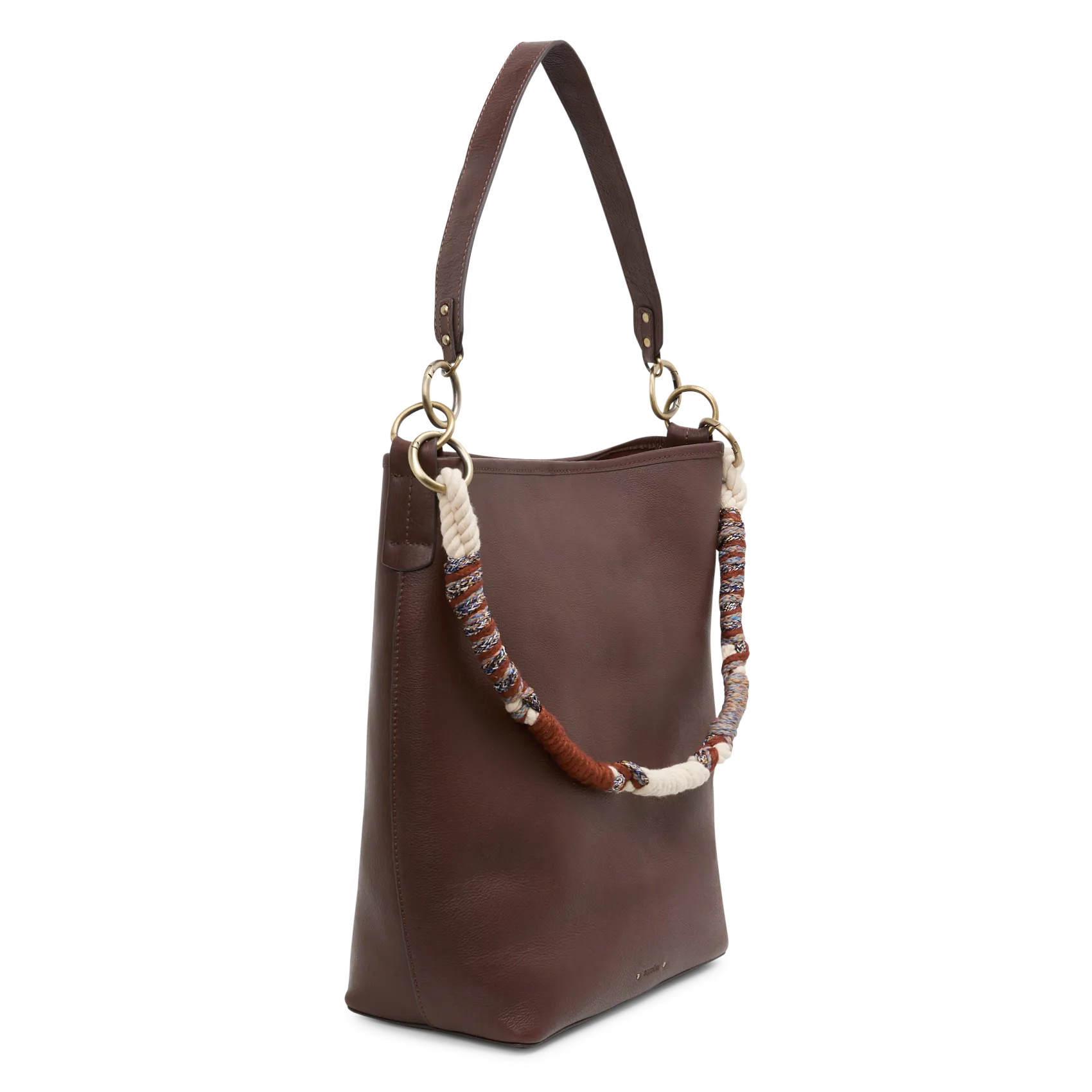  SESSUN   LEO - Borsa a secchiello grande in pelle | Marrone