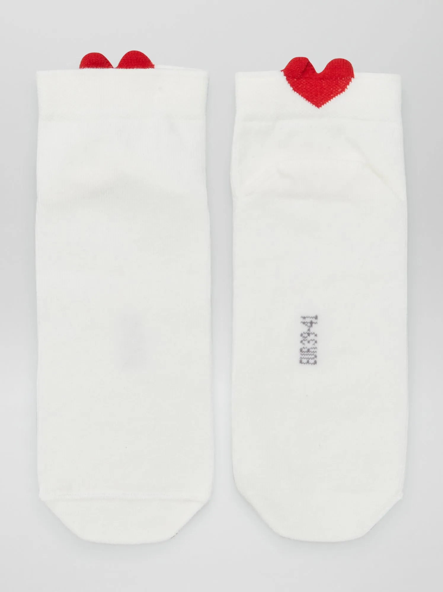 Set di 3 paia di calzini 'cuori' - BIANCO
