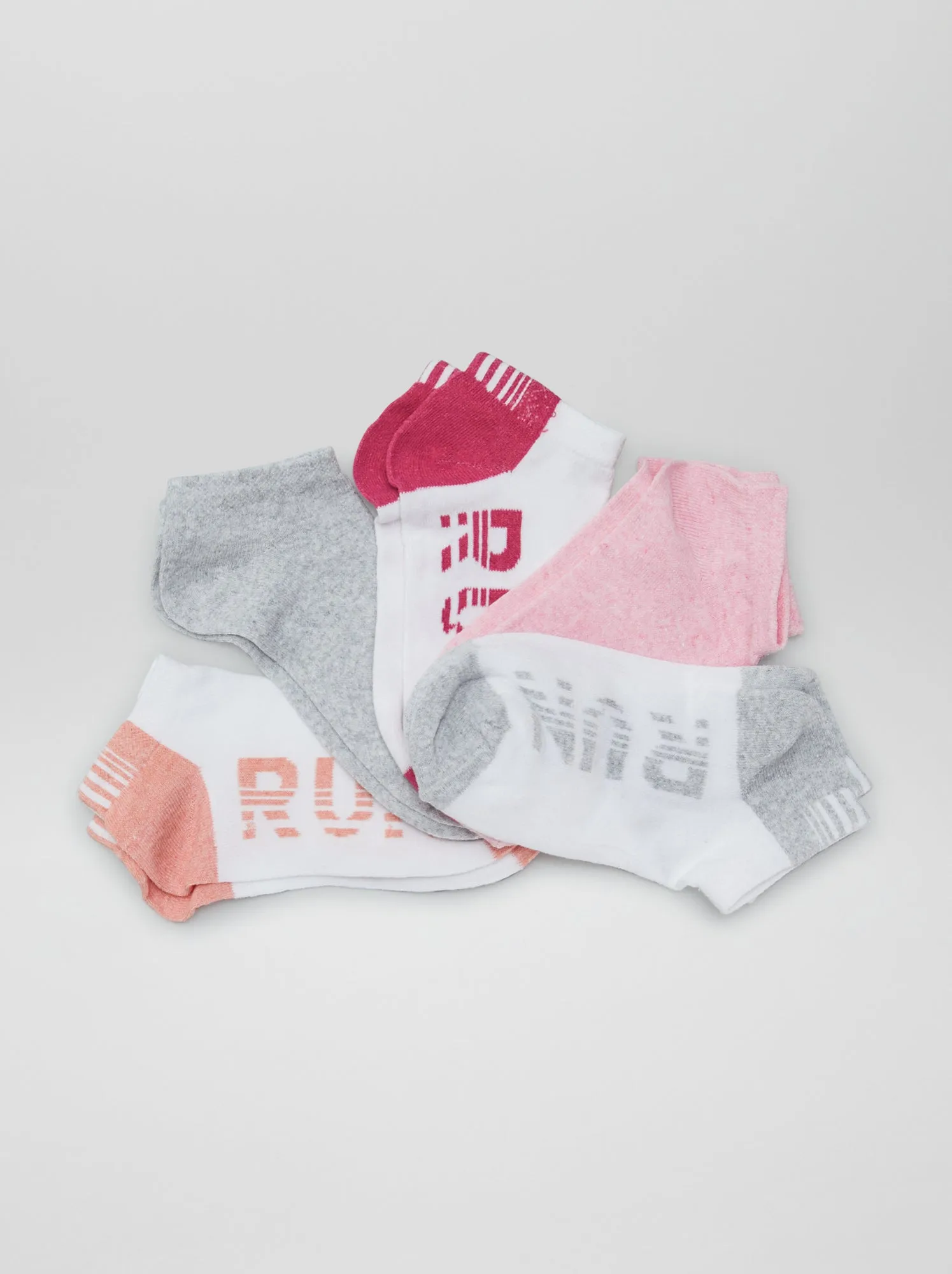 Set di 5 paia di calzini corti - GRIGIO