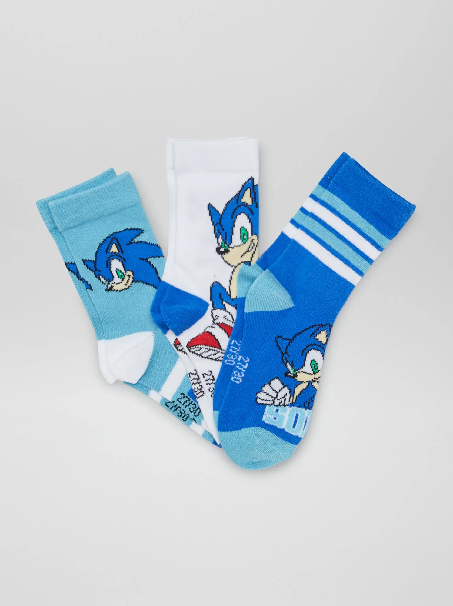Set di calzini 'Sonic' - 3 paia - BLU