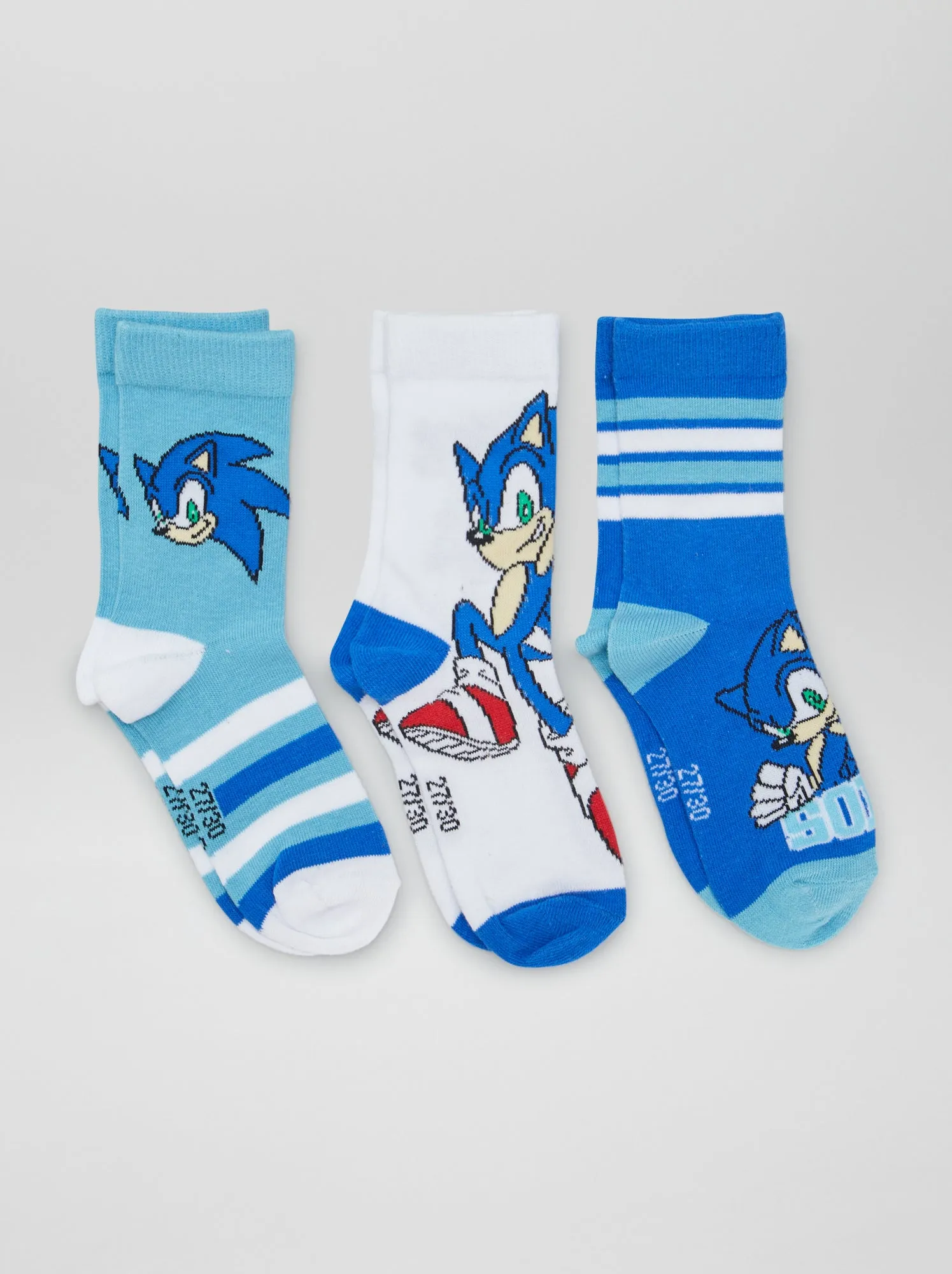 Set di calzini 'Sonic' - 3 paia - BLU