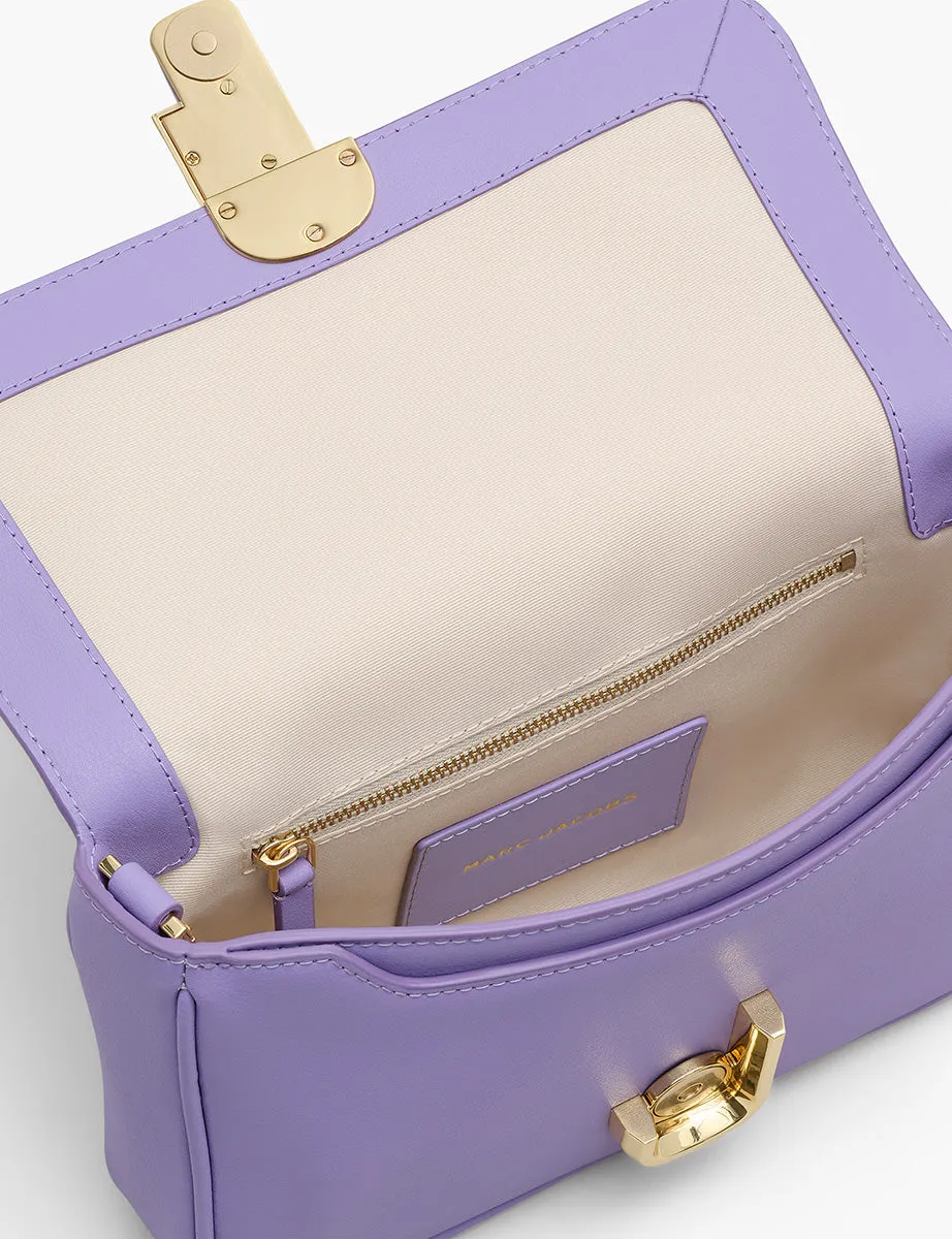 shoulder bag leather lavender