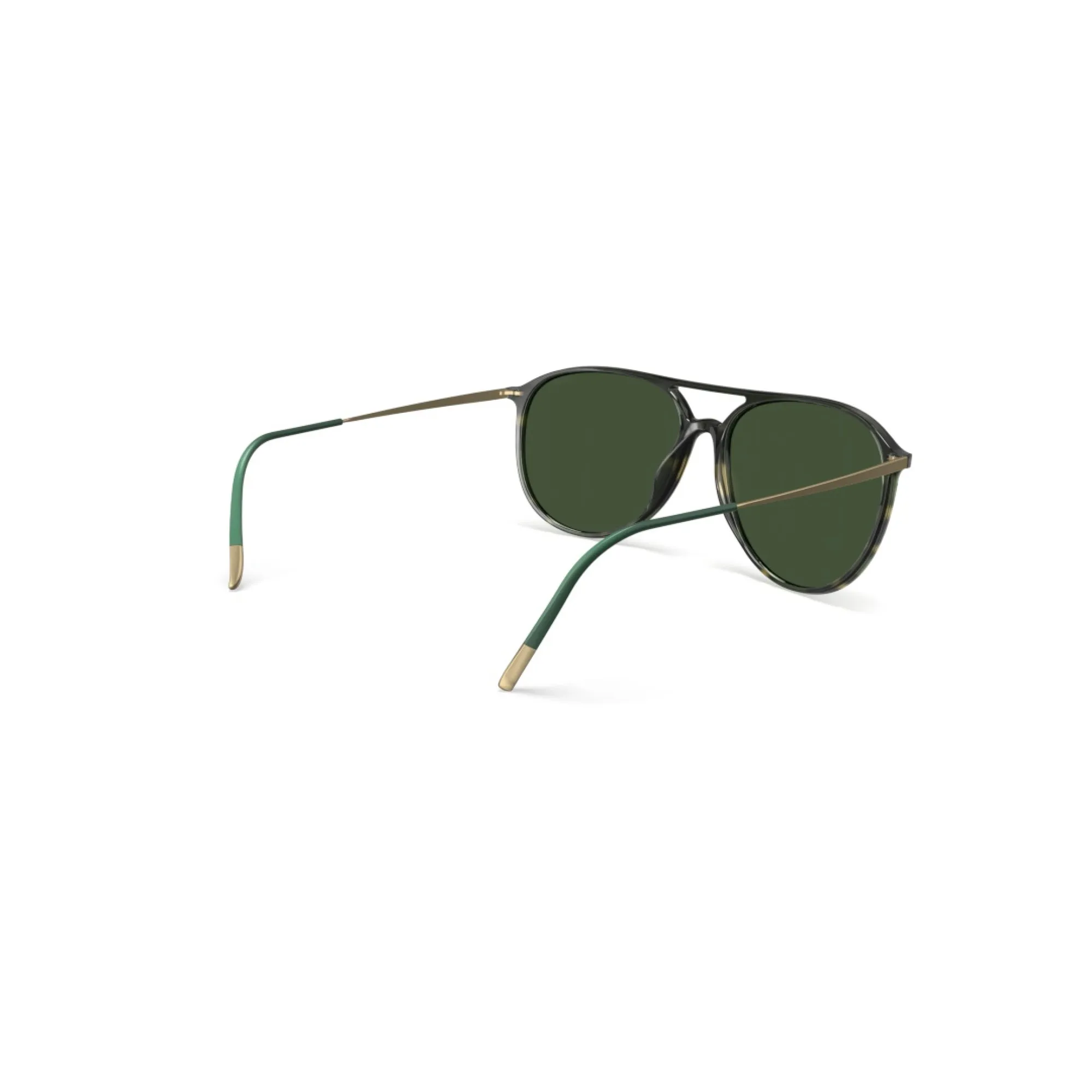   Silhouette 4081 Sun Lite Collection Brickell 5540 Verde - Champagne | Occhiale Da Sole Uomo 