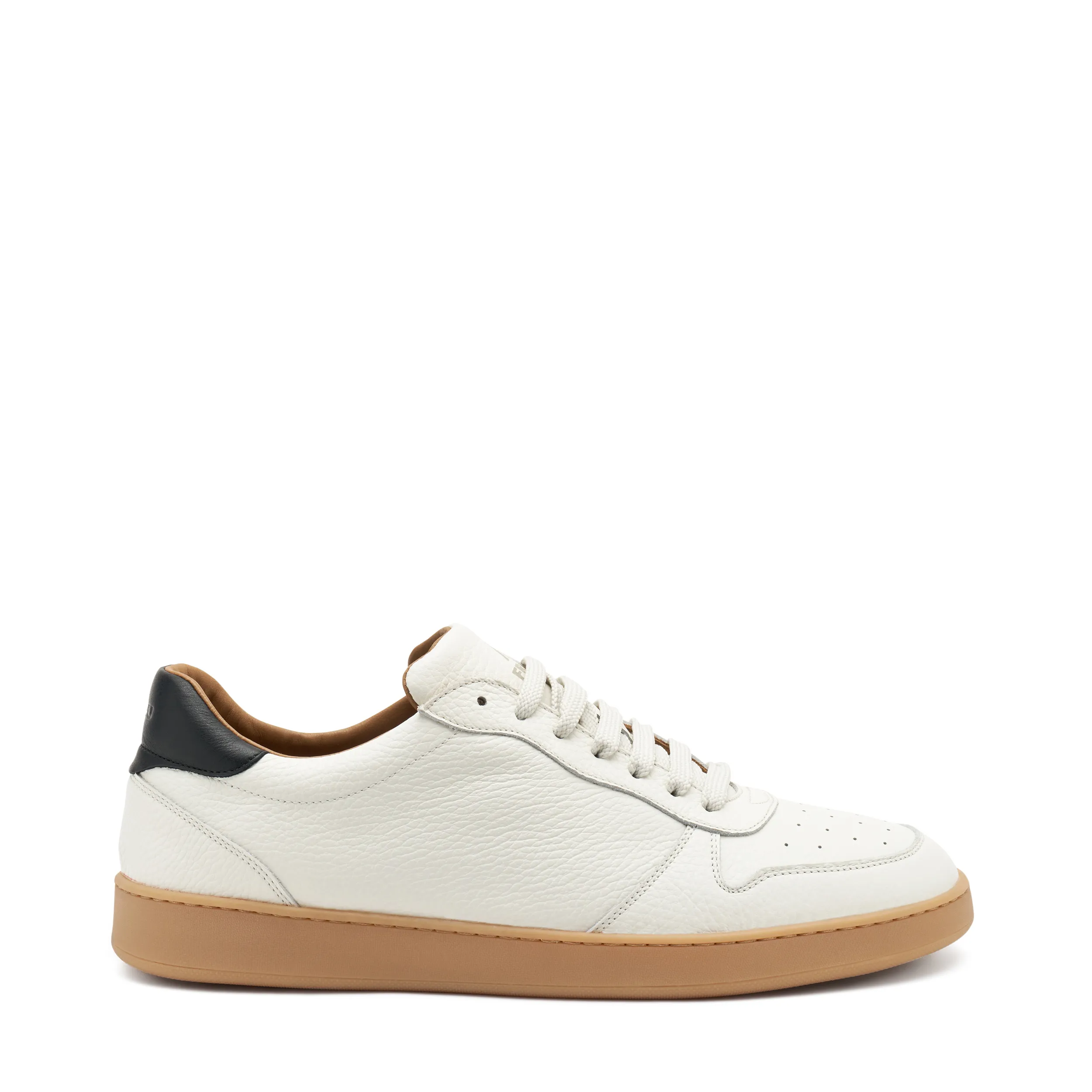 Sneaker con inserti e suola ambra